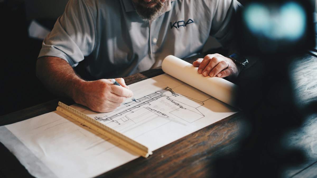 Construction team coordinating a project